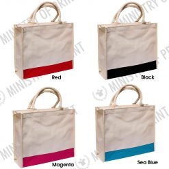 Laminated Canvas Zip Bag (B0186)