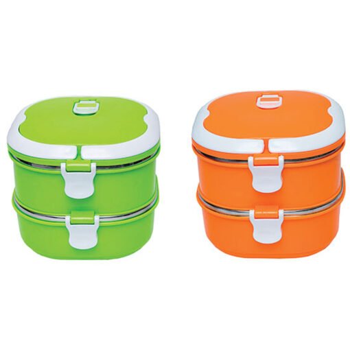 2 Tier Lunch Box w Safe Lock (LS0100)