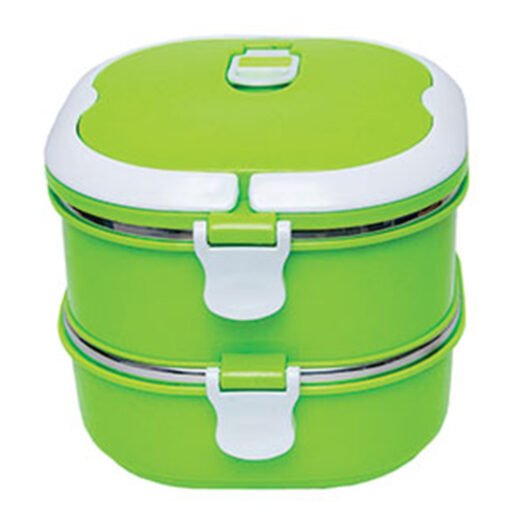 2 Tier Lunch Box w Safe Lock (LS0100)