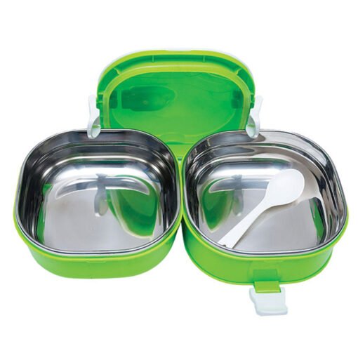 2 Tier Lunch Box w Safe Lock (LS0100)