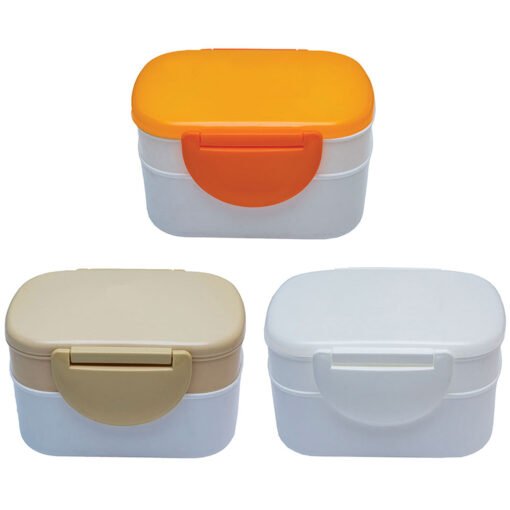 2 Tier Lunch Box w Spoon (LS0096)