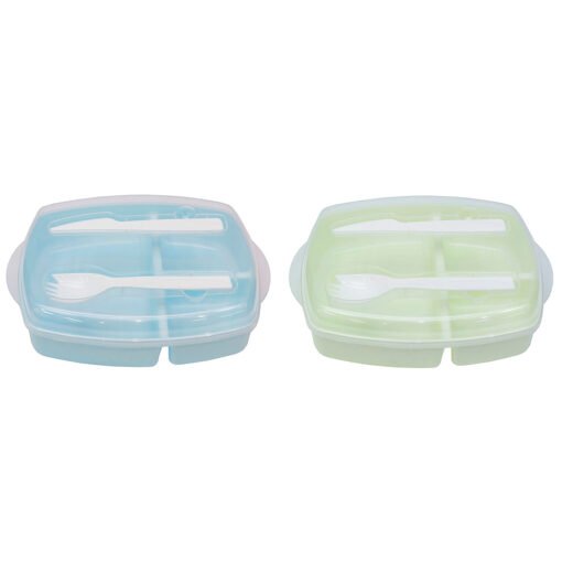 Plastic Lunch Box with Cutlery (LS0047)