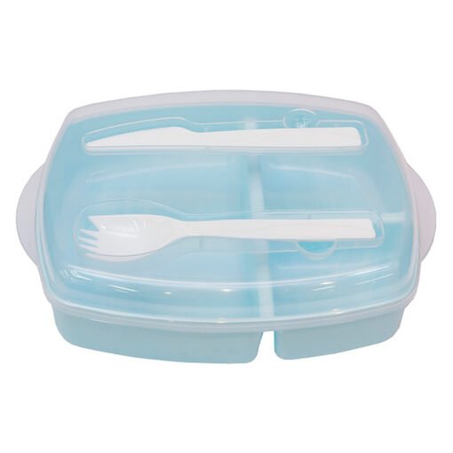 Plastic Lunch Box with Cutlery (LS0047)