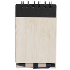 Bamboo Cover Notepad w Pen (STA0275)