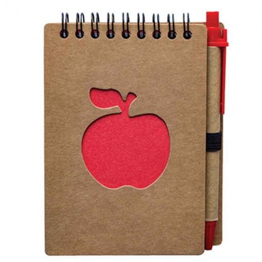 Apple Handy Notepad with Pen (STA0126)
