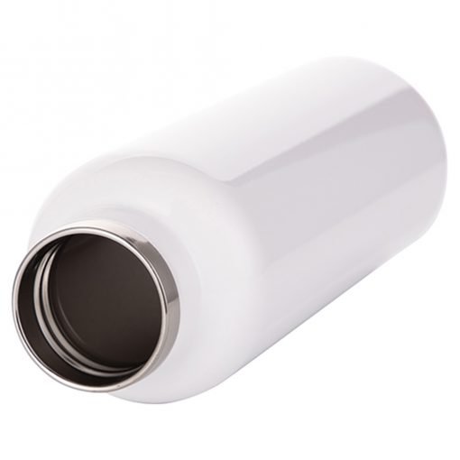 Stainless Steel Thermal Flask with Bamboo Lid White 500ml (DW0084)