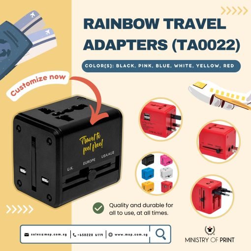 Rainbow Travel Adapters (TA0022)