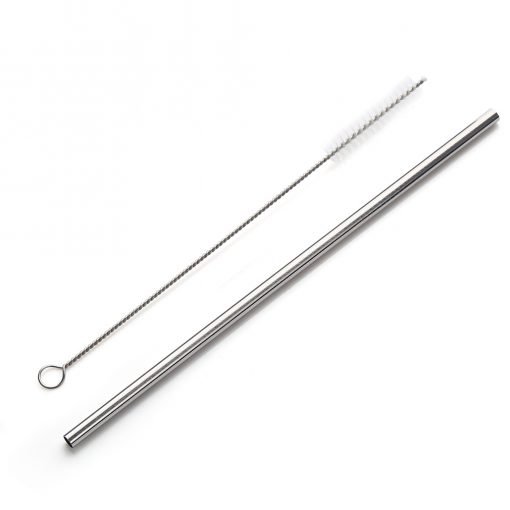 Stainless Steel Straw 1PC w Brush (LS0089)