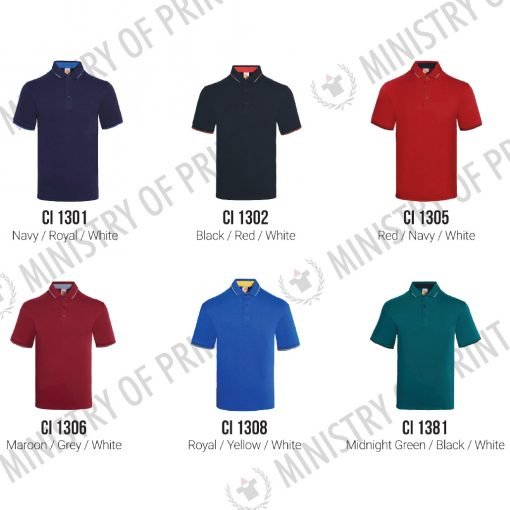 Cotton Interlock Unisex Polo T-Shirt (CI13)