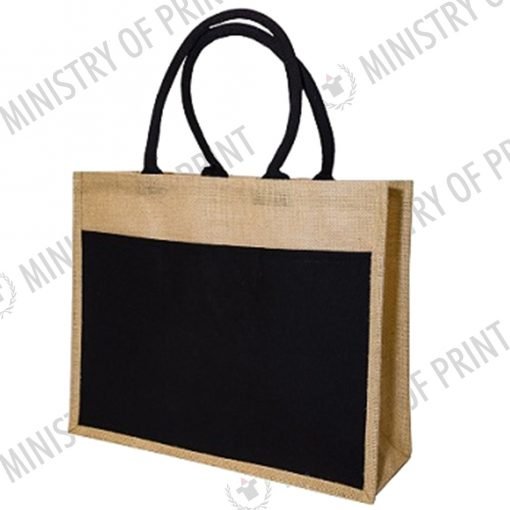 Dual Tone Large Jute Bag (B0248)