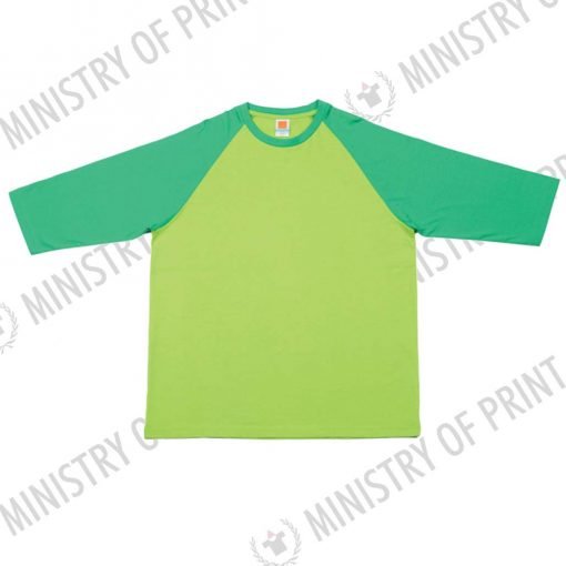 Raglan 3/4 Long Sleeve Cotton T-shirt (CT56)