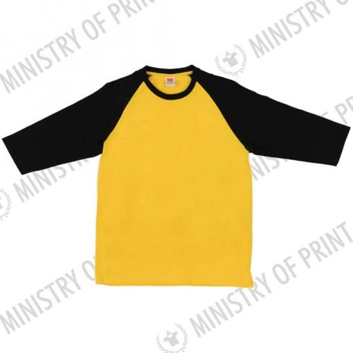 Raglan 3/4 Long Sleeve Cotton T-shirt (CT56)
