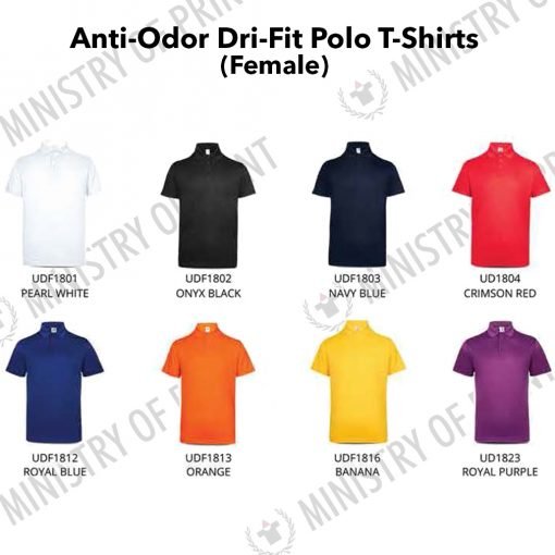 Anti-Odor Dri-Fit Polo T-Shirts (UDF05)