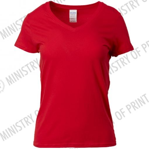 Gildan Softstyle Ladies V-Neck Tshirts (63V00L)