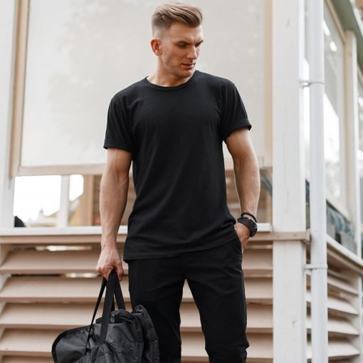 Men's Plain Maine Crew Neck T-shirt