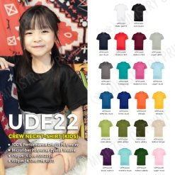 Kids Anti-Odor Dri-Fit Eyelet T-Shirts (UDF22)