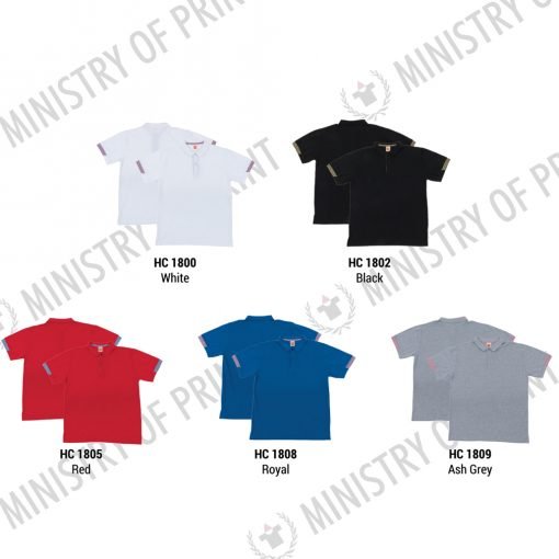 Multi-Tone Cotton Polo T-Shirts (HC18)