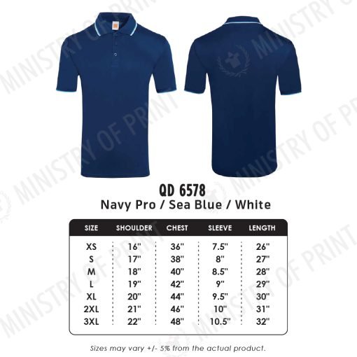 Multi-Tone Dri-fit Polo T-shirt (QD65)