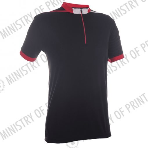 Multi-Tone Mandarin Collar Polo T-Shirts (QD41)