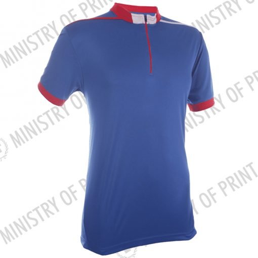 Multi-Tone Mandarin Collar Polo T-Shirts (QD41)