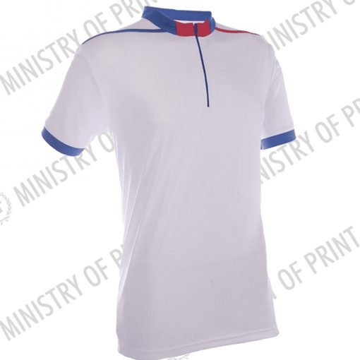 Multi-Tone Mandarin Collar Polo T-Shirts (QD41)