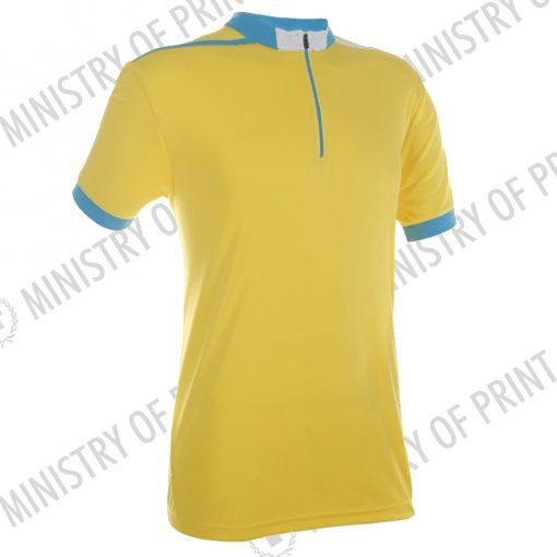 Multi-Tone Mandarin Collar Polo T-Shirts (QD41)