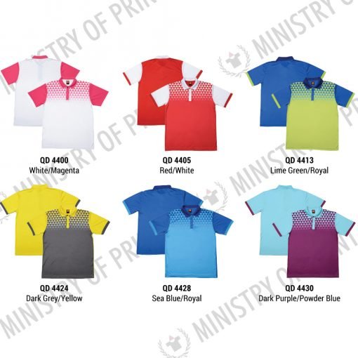 Multi-Tone Dri-Fit Polo T-Shirts (QD44)