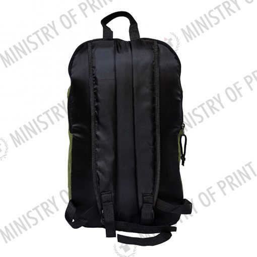 2 Tone Nylon Backpack w Laptop Pocket (B0270)