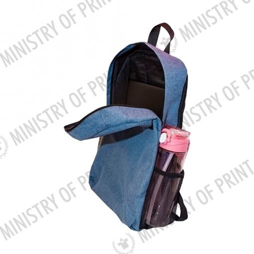 2 Tone Nylon Backpack w Laptop Pocket (B0267)