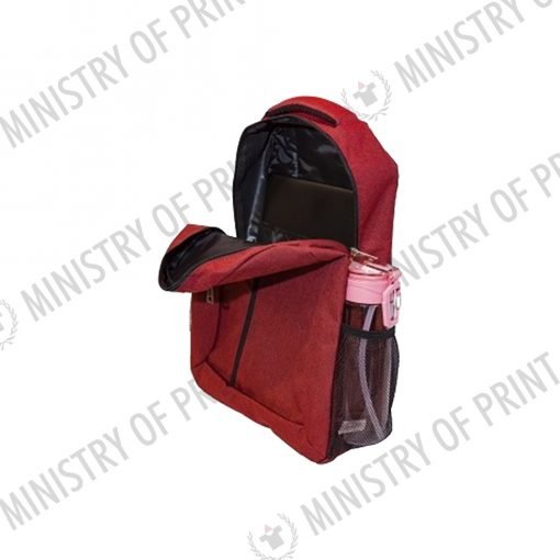 2 Tone Nylon Backpack w Laptop Pocket (B0268)