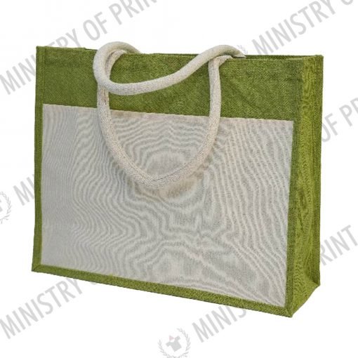 Dual Tone Large Jute Bag (B0278)