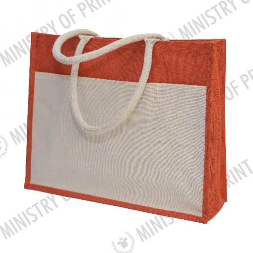 Dual Tone Large Jute Bag (B0278)