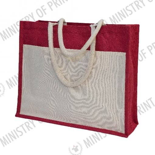 Dual Tone Large Jute Bag (B0278)