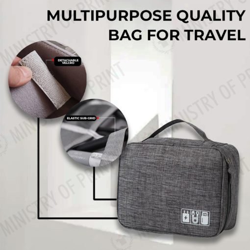 Travel Gadget Organizer Pouch - Large Capacity (B0284)