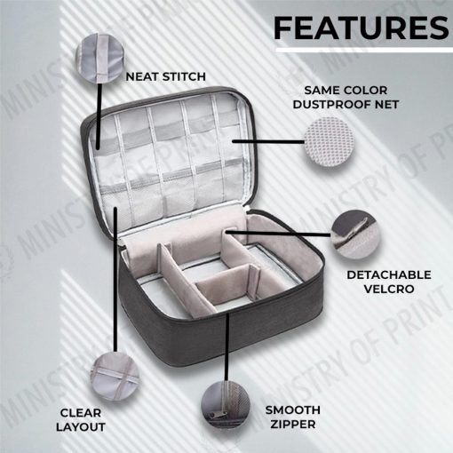 Travel Gadget Organizer Pouch - Large Capacity (B0284)