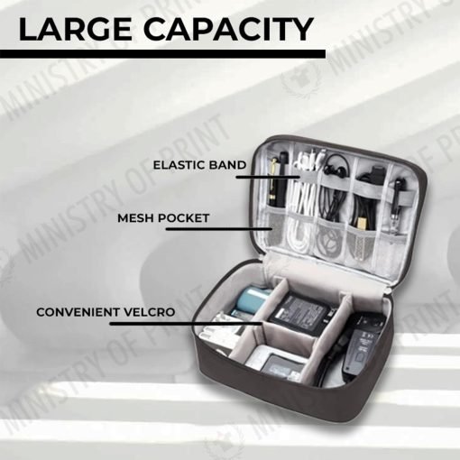 Travel Gadget Organizer Pouch - Large Capacity (B0284)