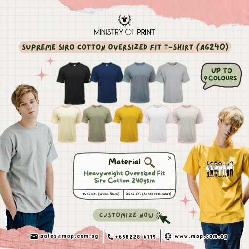 Supreme Siro Cotton Oversized Fit T-Shirt (AG240)