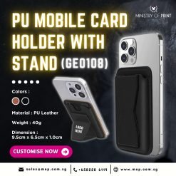 PU MOBILE CARD HOLDER WITH STAND (GE0108)