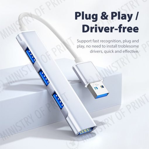 4 Port Usb Hub – 3.0 High Speed Data Transfer (GE0105)