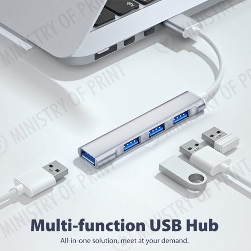 4 Port Usb Hub – 3.0 High Speed Data Transfer (GE0105)