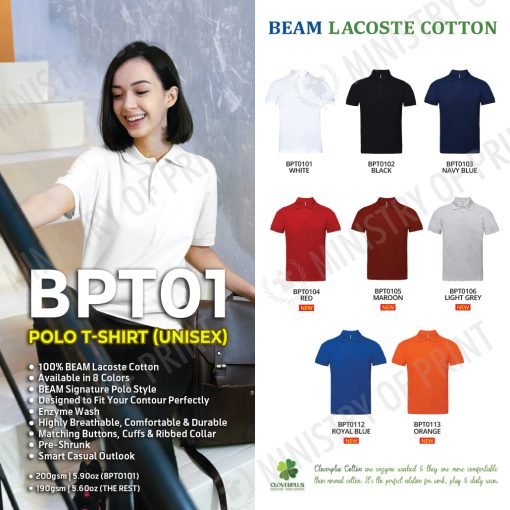 BEAM Lacoste Cotton Polo T-Shirts (BPT01)