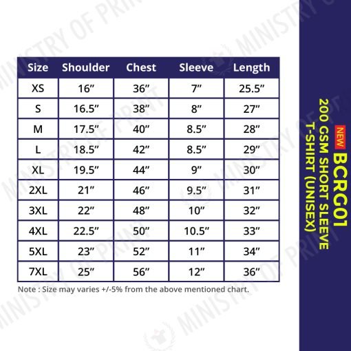 BEAM Supreme Cotton Round Neck T-Shirts (BCRG01)