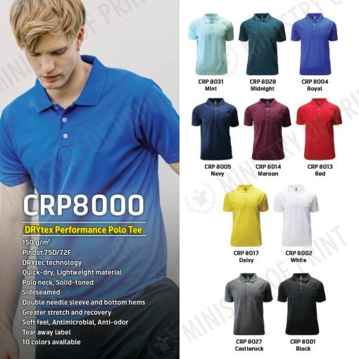 DRYtex Performance Polo Tee (CRP8000)