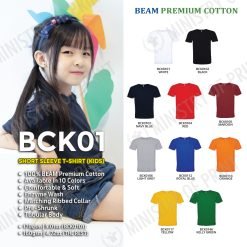 BEAM Kids short sleeve cotton t-shirt (BCK01)
