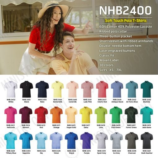 Soft Touch Polo T-Shirts (NHB2400)