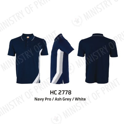 Unisex CVC HoneyComb Cut & Sew Polo Shirt (HC27)