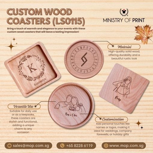 Custom Wood Coasters (LS0115)