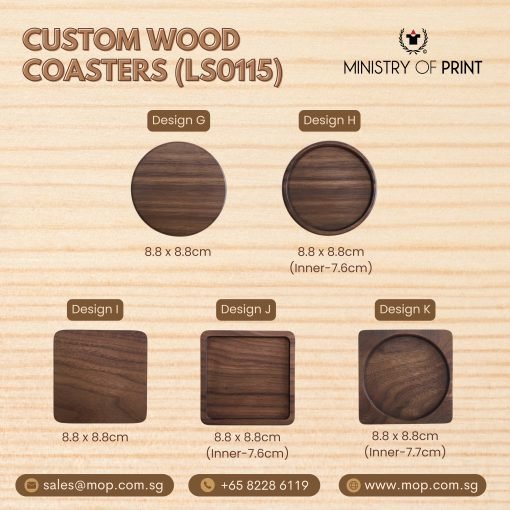 Custom Wood Coasters (LS0115)