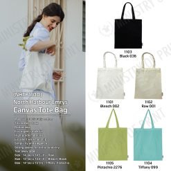 North Harbour Emrys Canvas Tote Bag (Bottomless) - (35CM*38CM) - (NHTB1100)