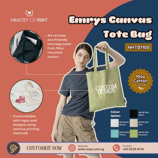 North Harbour Emrys Canvas Tote Bag (Bottomless) - (35CM*38CM) - (NHTB1100)